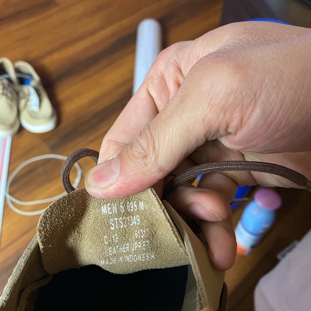 🆕 - Sperry Top Sider - Beige Boat Shoes - 9.5/10 - Picture 7 of 7